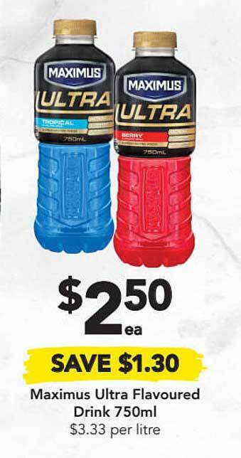 Drakes Maximus Ultra Flavoured Drink offer