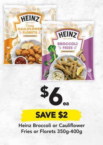 Drakes Heinz Broccoli Or Cauliflower Fries Or Florets offer