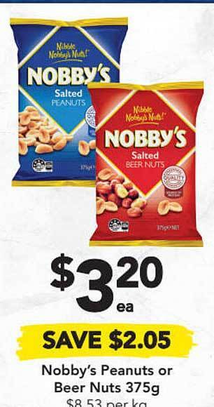 Drakes Nobby's Peanuts Or Beer Nuts offer
