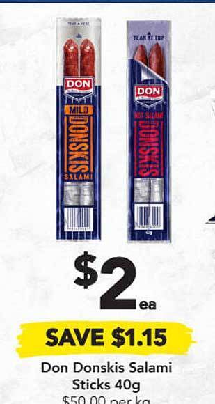 Drakes Don Donskis Salami Sticks offer