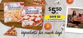 Drakes Dr. Oetker Ristorante Thin & Crispy Pizza offer