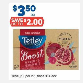 Foodland Tetley Super Infusions 16 Pack offer