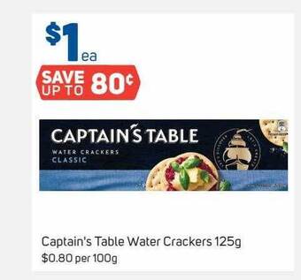 Foodland Captain's Table Water Crackers offer