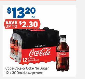 Foodland Coca-cola Or Coke No Sugar offer