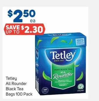 Foodland Tetley All Rounder Black Tea Bags offer