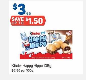 Kinder Happy Hippo