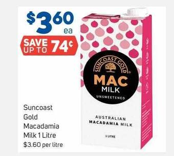 Foodland Suncoast Gold Macadamia Milk offer