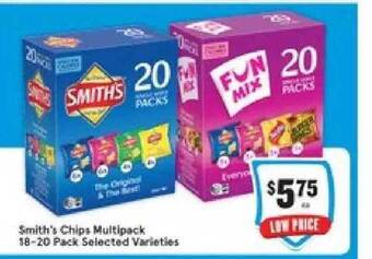 IGA Smith's Chips Multipack offer