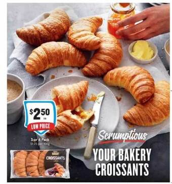 IGA Scrumptions Your Bakery Croissants offer