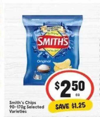 IGA Smith's Chips offer