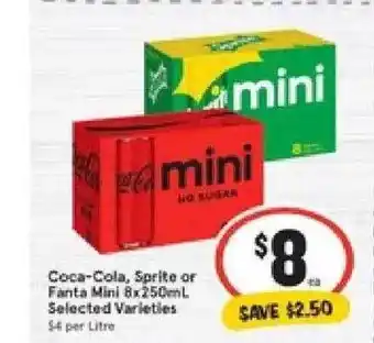 IGA Coca-cola Sprite Or Fanta Mini offer