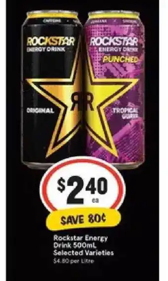 IGA Rockstar Energy Drink offer