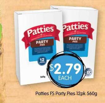 Spudshed Patties Fs Party Pies offer