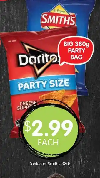Spudshed Doritos Or Smiths offer