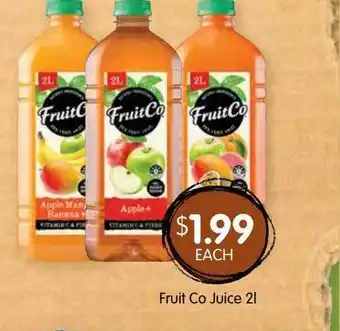 Spudshed Fruit Co Juice offer
