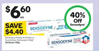 Woolworths Sensodyne Repair & Protect Or Dual Action Toothpaste offer