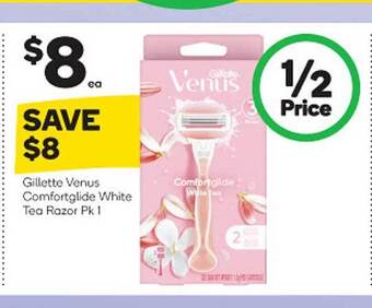 Woolworths Gillette Venus Comfortglide White Tea Razor offer
