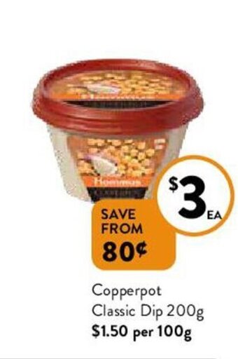 Foodworks Copperpot Classic Dip 200g offer