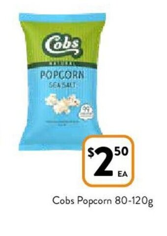 Foodworks Cobs Popcorn 80-120g offer