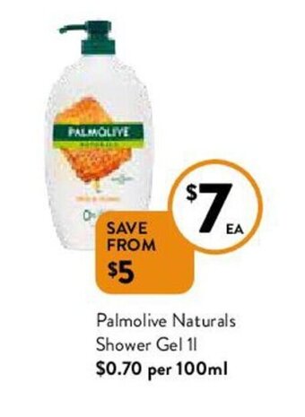 Foodworks Palmolive Naturals Shower Gel 1l offer