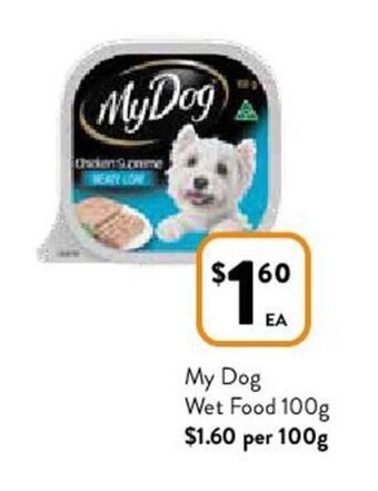 Foodworks My Dog Wet Food 100g offer