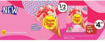 Foodworks Cupa Chup Cone Strawberry & Vanilla 4 Pack $0.82 Per 100ml offer