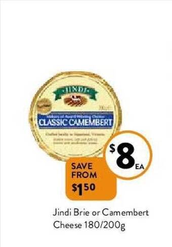 Jindi Brie Or Camembert Cheese