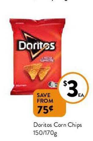 Foodworks Doritos Corn Chips offer