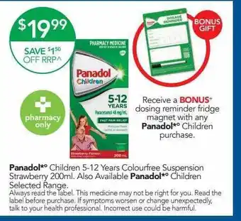 Terry White Panadol Children 5-12 Years offer