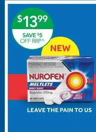 Terry White Nurofen Meltlets offer