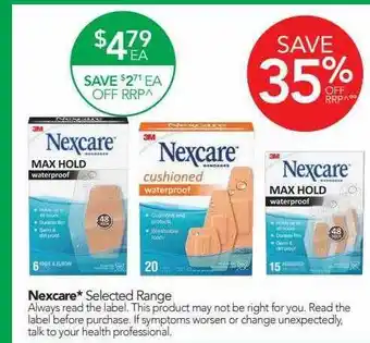 Terry White Nexcare Selected Range offer