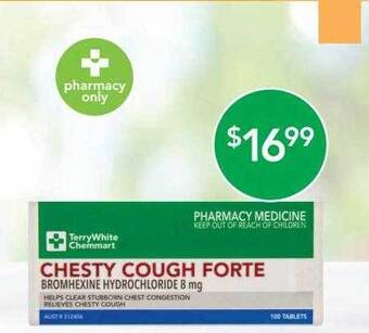 Terry White Terrywhite Chemmart Chesty Cough Forte offer