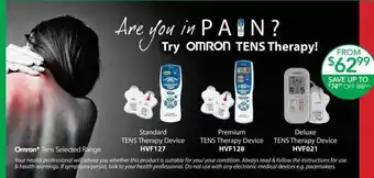 Terry White Omron Tens Selected Range offer