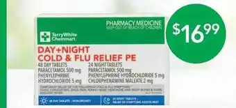 Terry White Terrywhite Chemmart Day+night Gold & Flu Relief Pe offer