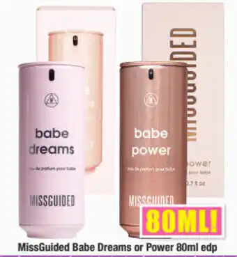 ePharmacy MissGuided Babe Dreams or Power 80ml edp offer