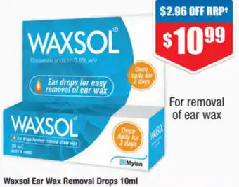 ePharmacy Waxsol Ear Wax Removal Drops 10ml offer