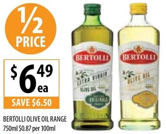 Bertolli Olive Oil Range 750ml