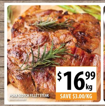 Supabarn Pork Scotch Fillet Steak offer