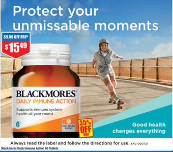 ePharmacy Blackmores Daily Immune Action 60 Tablets offer