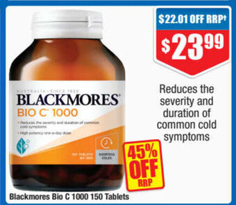 ePharmacy Blackmores Bio C 1000 150 Tablets offer