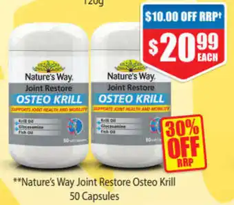ePharmacy Nature's Way Joint Restore Osteo Krill 50 Capsules offer