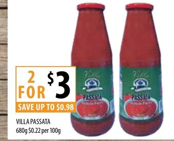 Supabarn Villa Passata 680g offer