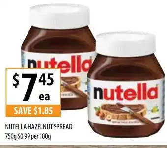 Nutella Hazelnut Spread 750g