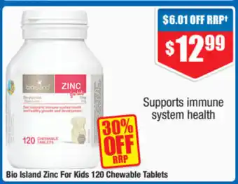ePharmacy Bio Island Zinc For Kids 120 Cheawable Tablets offer