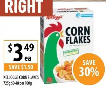 Supabarn Kelloggs Corn Flakes 725g offer