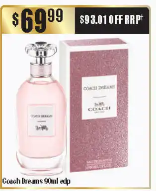 ePharmacy Coach Dreams 90ml edp offer