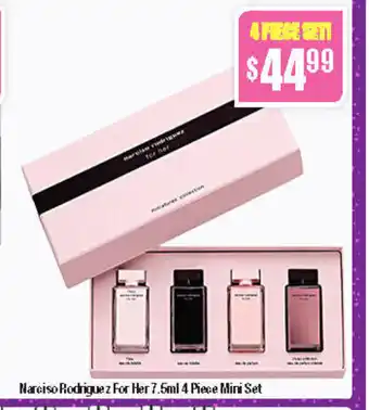 Narciso Rodriguez for Her 7.5ml 4 Piece Mini Set