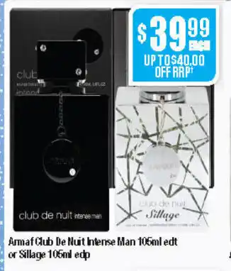 Armaf Club De Nuit Intense Man 105ml edt or Sillage 105ml edp