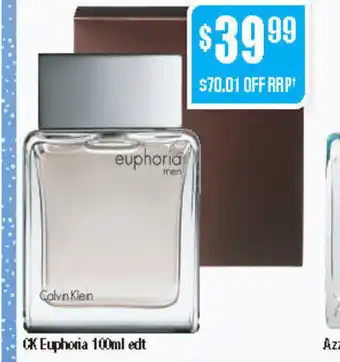 ePharmacy Ck Euphoria 100ml edt offer