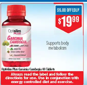 Optislim Plus Garcinia Cambogia 60 Tablets